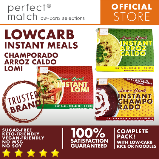 PerfectMatch Low-carb® I Instant Meals l Keto-friendly l Vegan-Friendly l Diabetic-Friendly l Sugar-free