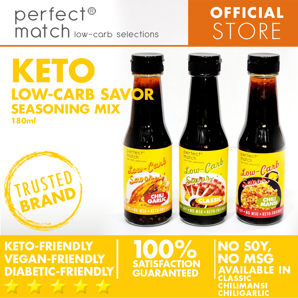 PerfectMatch Low-carb® I Savor Liquid Seasoning Classic l Keto-friendly l Vegan-Friendly l Diabetic-Friendly l 180ml