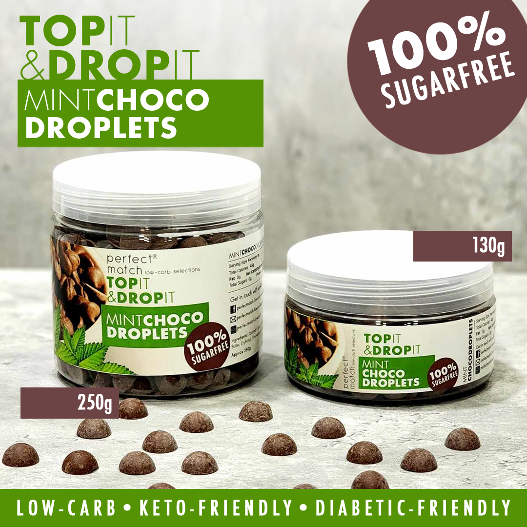 PerfectMatch Low-carb® I Low-carb Keto Mint Choco Droplets l Sugar-free