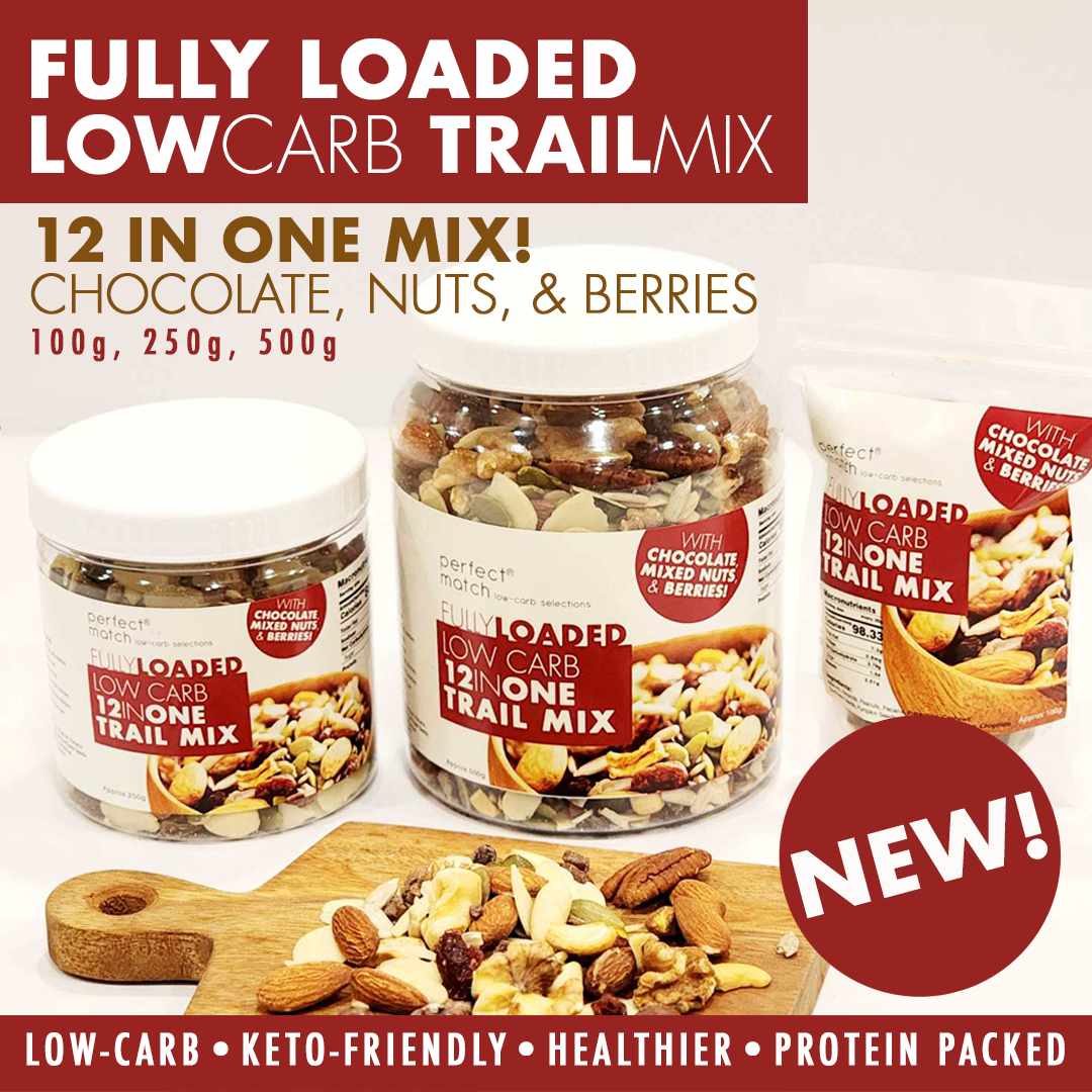 PerfectMatch Low-carb® l Low-Carb Trail Mix l Fully Loaded 12-in-1 l Chocolates, Mixed Nuts, Berries l 100grams