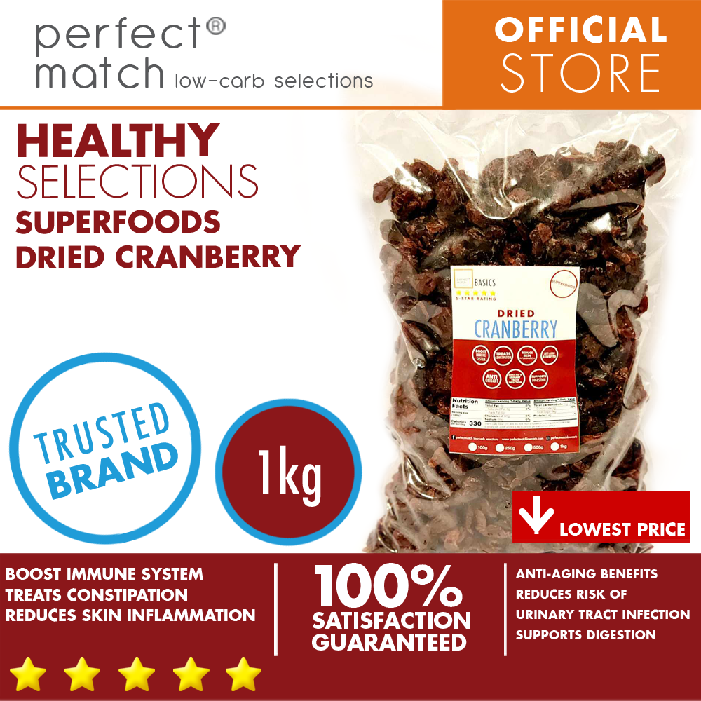 PerfectMatch Low-carb® | Dried Cranberry | Supports Digestion | Boost Immune System