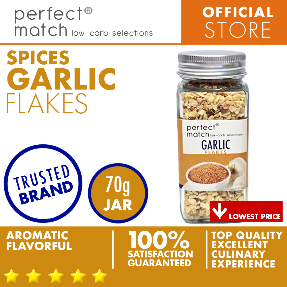 PerfectMatch Low-carb® I Garlic Flakes I Organic Spices I Top Quality Spices