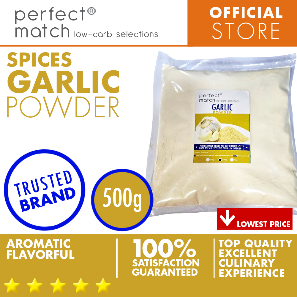 PerfectMatch Low-carb® I Garlic Powder I Organic Spices I Top Quality Spices