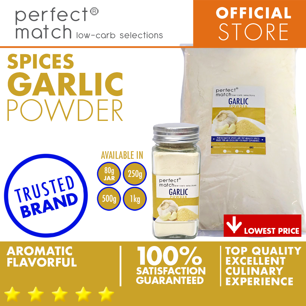 PerfectMatch Low-carb® I Garlic Powder I Organic Spices I Top Quality Spices