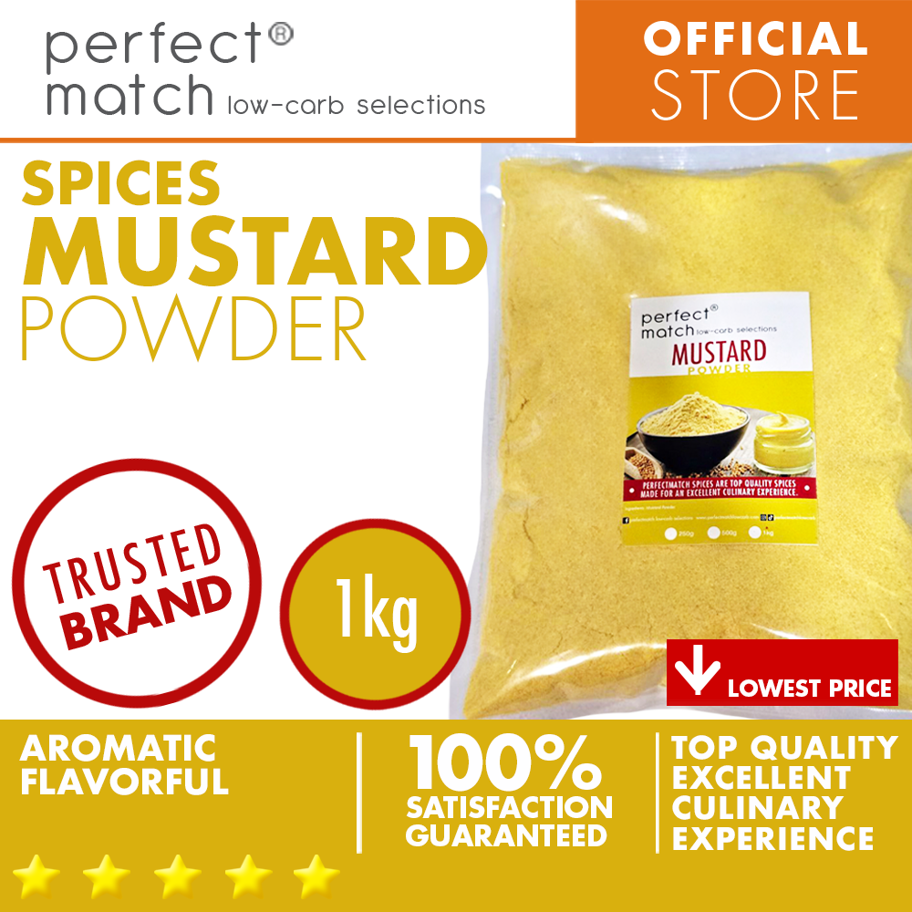 PerfectMatch Low-carb® I Mustard Powder I Organic Spices I Top Quality Spices