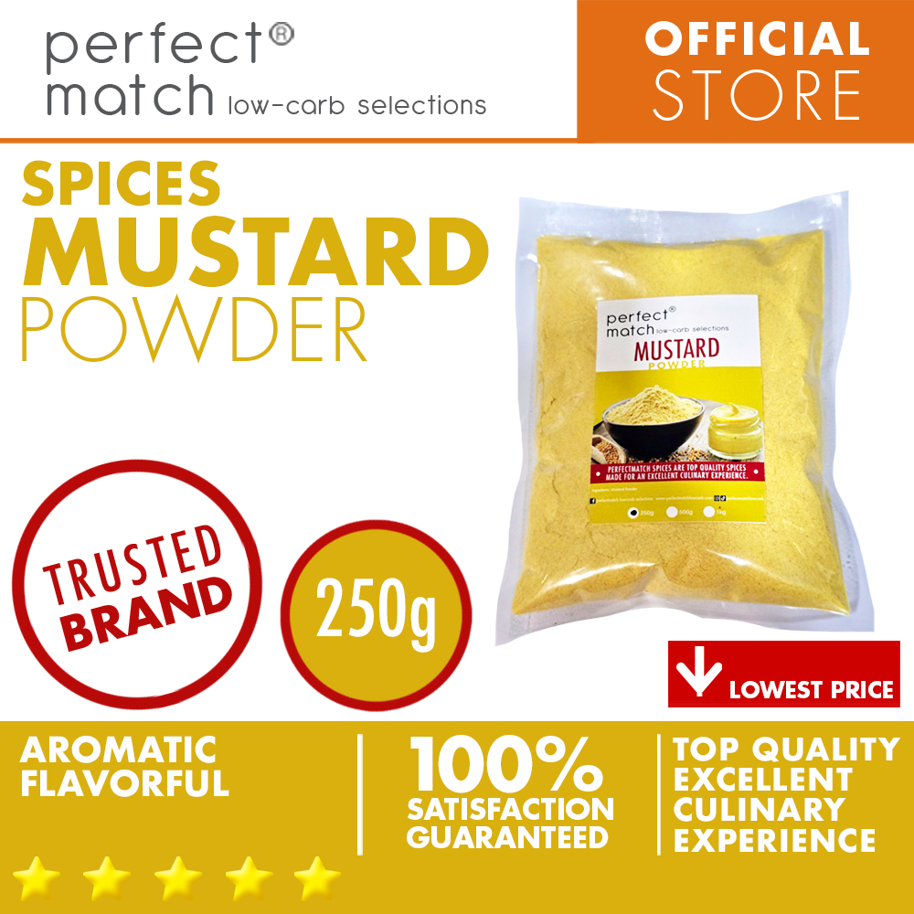 PerfectMatch Low-carb® I Mustard Powder I Organic Spices I Top Quality Spices