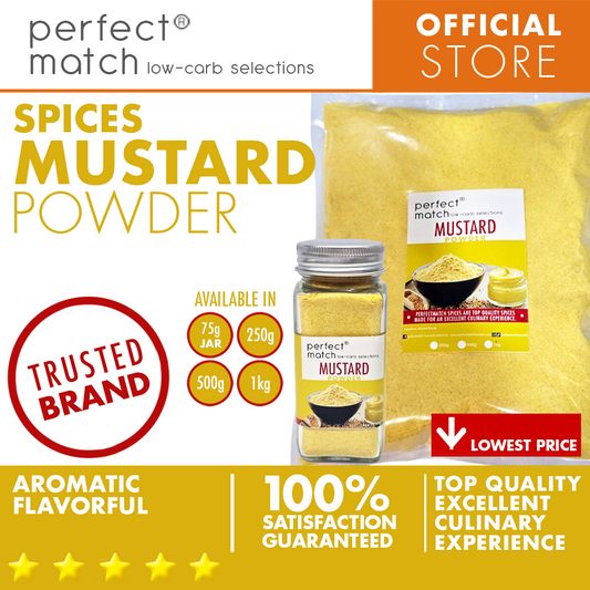 PerfectMatch Low-carb® I Mustard Powder I Organic Spices I Top Quality Spices