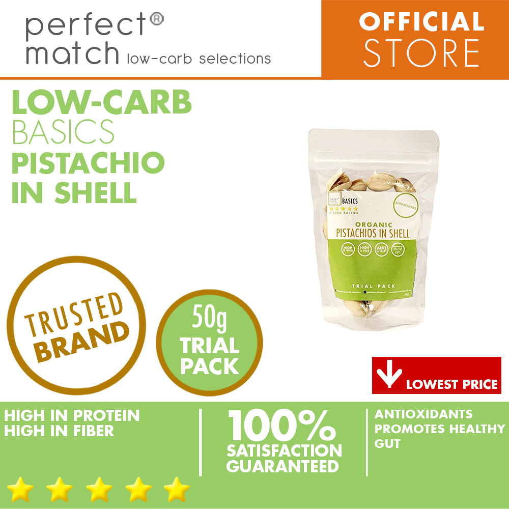 PerfectMatch Low-carb® | Pistachio Shelled | High in Protein | High in Fiber