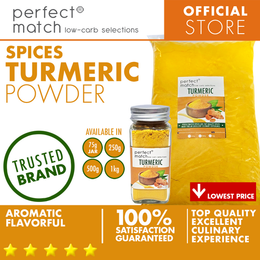 PerfectMatch Low-carb® I Turmeric Powder I Organic Spices I Top Quality Spices