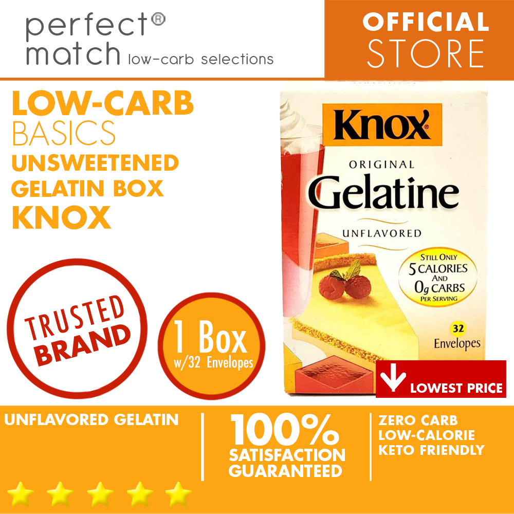 PerfectMatch Low-carb l Knox Original Gelatine | Unflavored | Low-Calorie | Zero Gram Carbs per serving