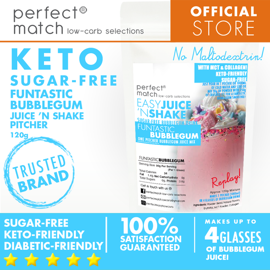 PerfectMatch Low-carb® l Keto Juice N’ Shake l Bubbulegum l Pitcher Size l Sugar-free