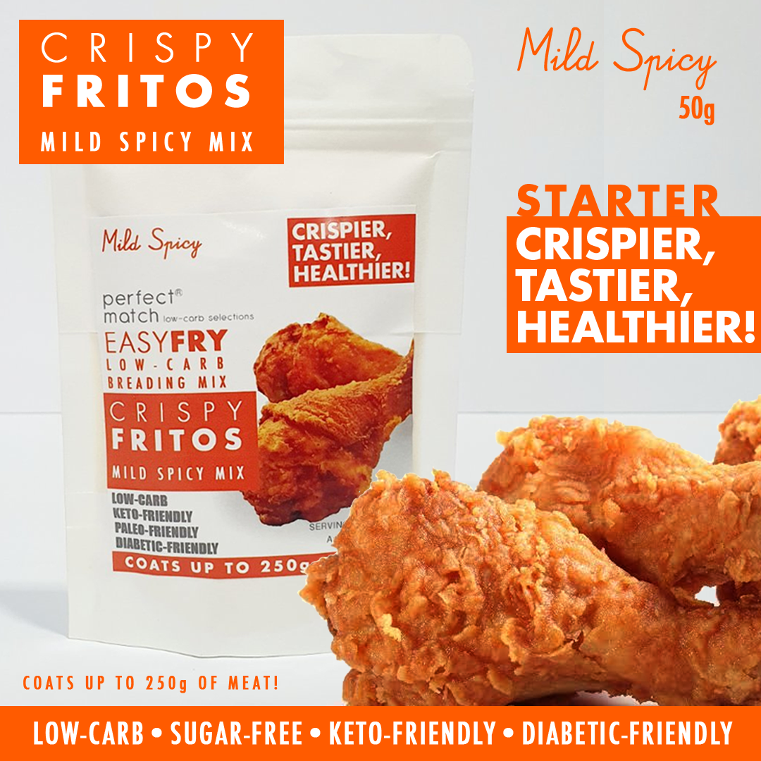 PerfectMatch Low-carb l Keto Crispy Fry Breading Mix l Crispy Fritos Mild Spicy 50g l Sugarfree