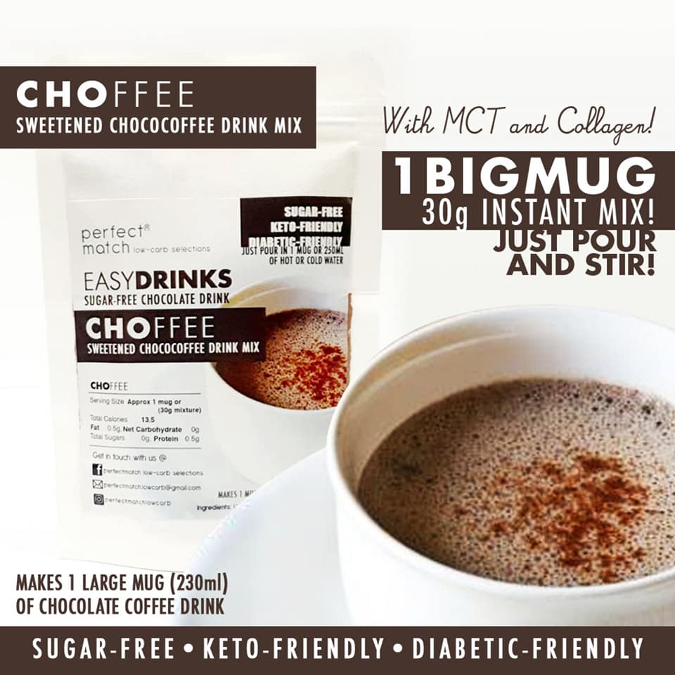 PerfectMatch Low-carb® l Keto Chocolate Coffee Drink Mix l Choffee 30g –  perfectmatchlowcarb
